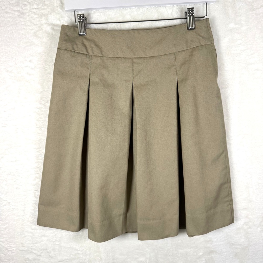 Khaki Pleated Skirt Size 14 School Apparel Private School Wear